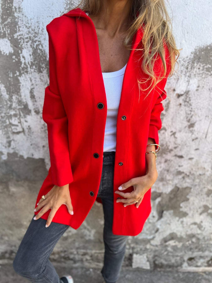 Women’s Button-Up Hooded Jacket