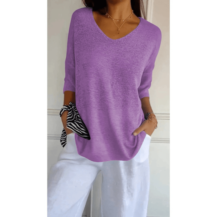 Women’s Elegant V-Neck Shirt