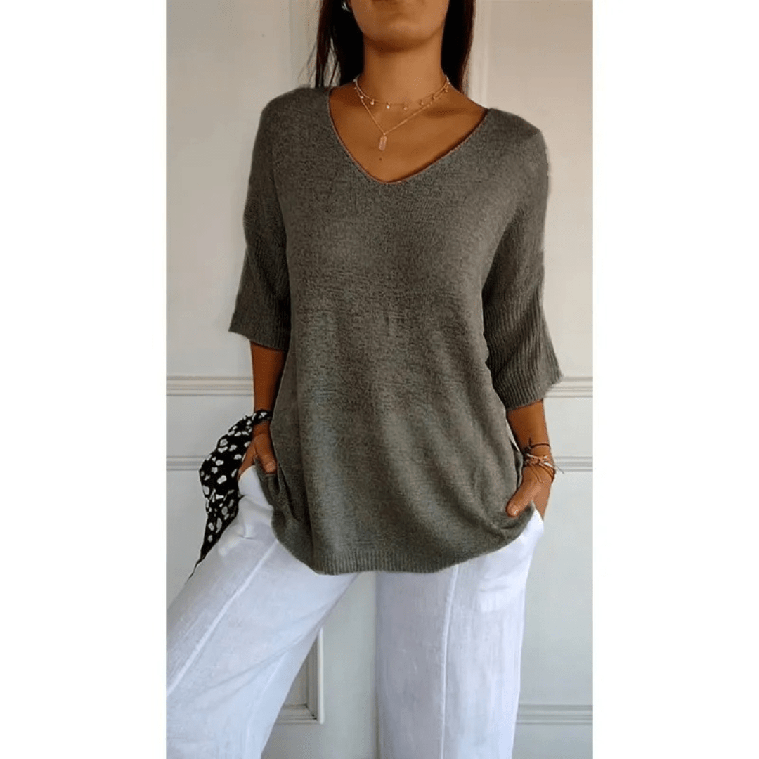 Women’s Elegant V-Neck Shirt