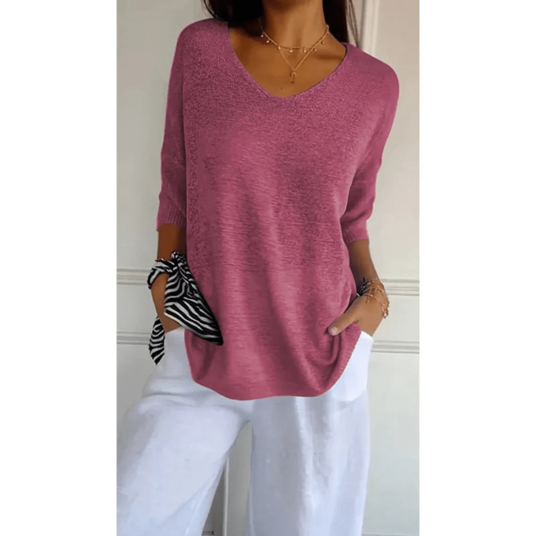 Women’s Elegant V-Neck Shirt