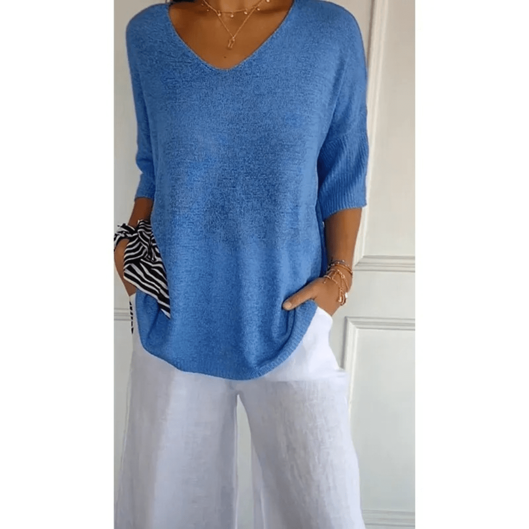 Women’s Elegant V-Neck Shirt