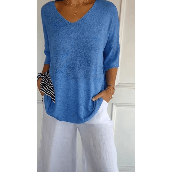 Women’s Elegant V-Neck Shirt