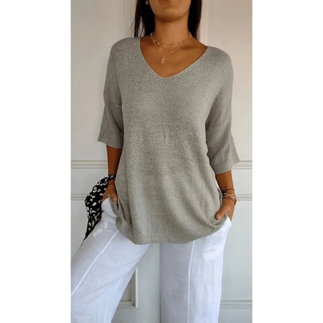 Women’s Elegant V-Neck Shirt