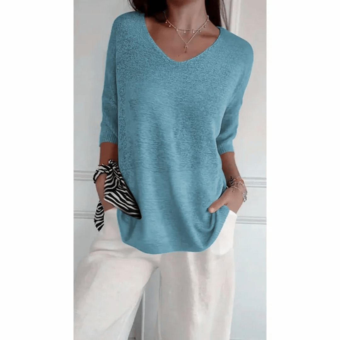 Women’s Elegant V-Neck Shirt