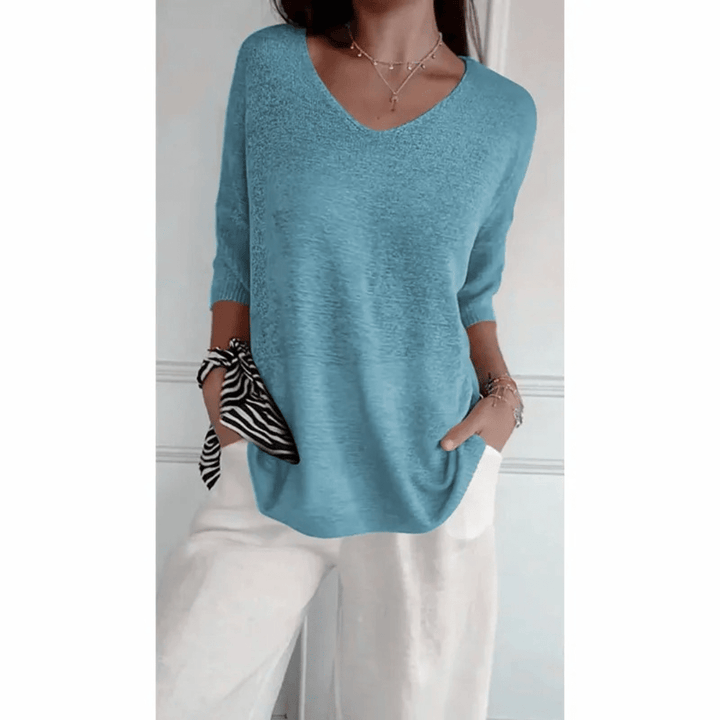 Women’s Elegant V-Neck Shirt