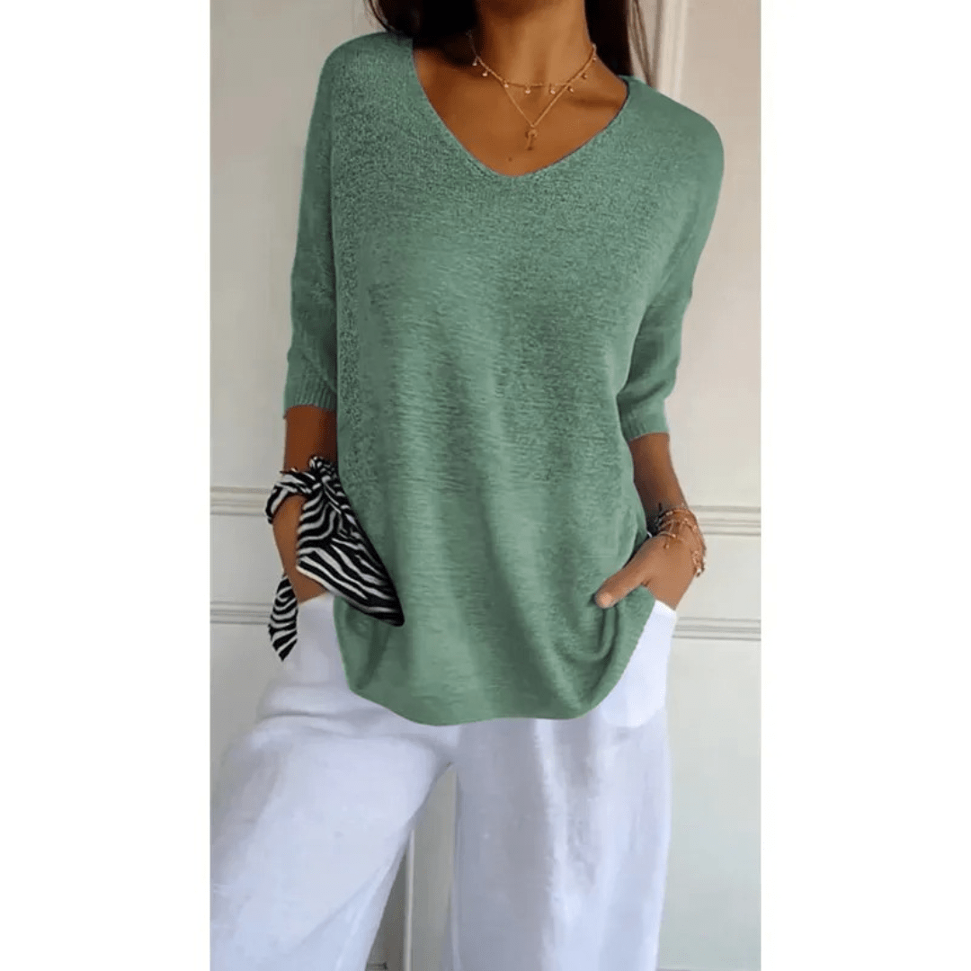 Women’s Elegant V-Neck Shirt