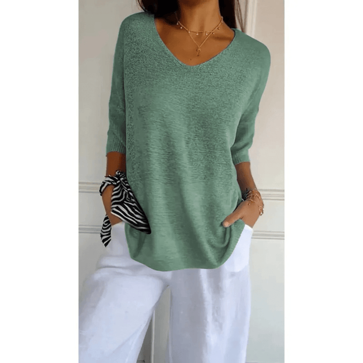 Women’s Elegant V-Neck Shirt