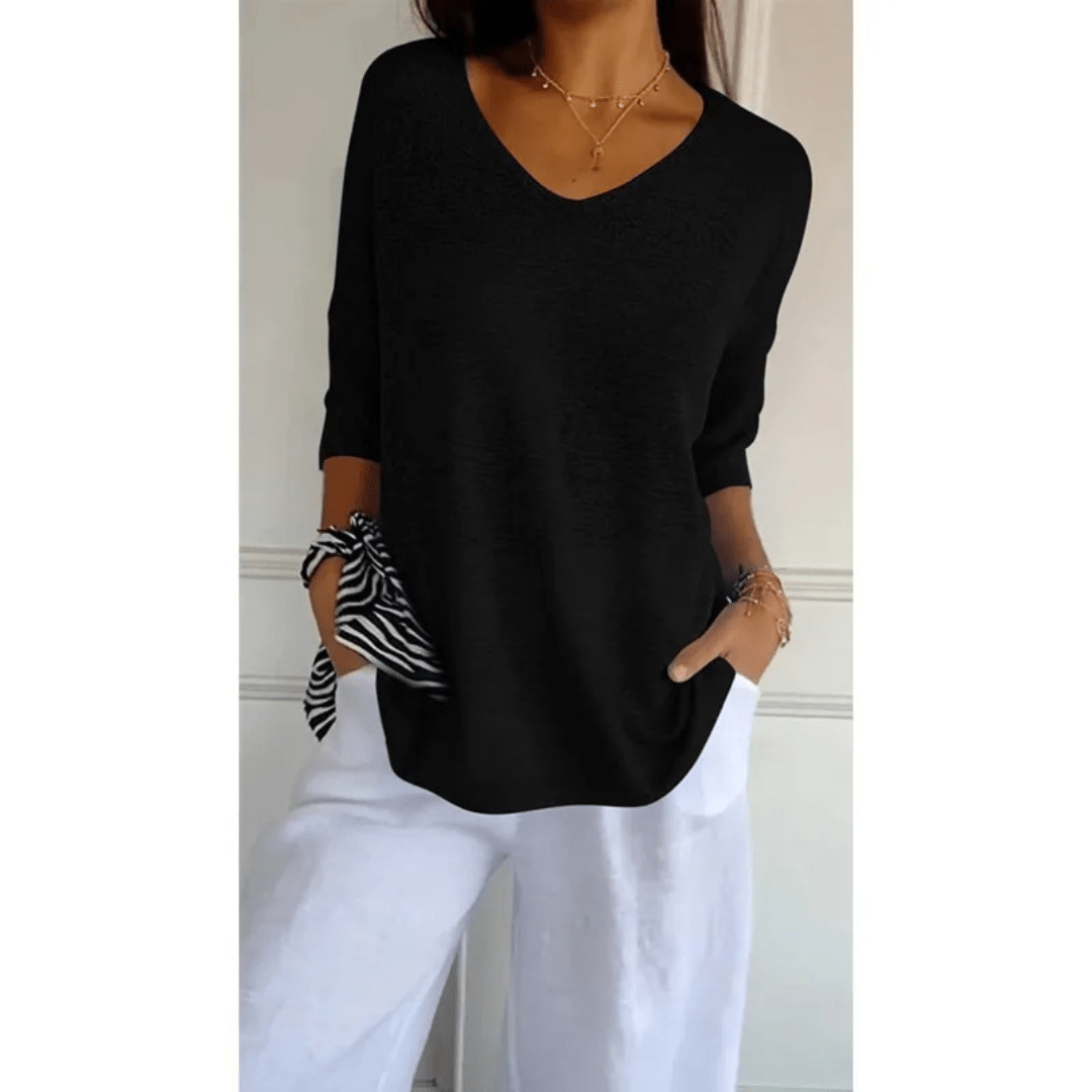 Women’s Elegant V-Neck Shirt