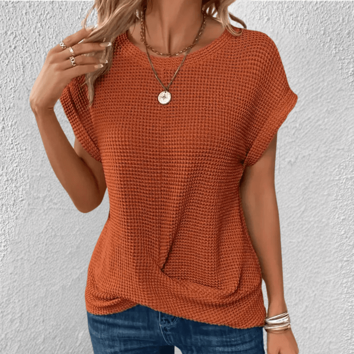 Women’s Waffle Knit Tummy Control Top