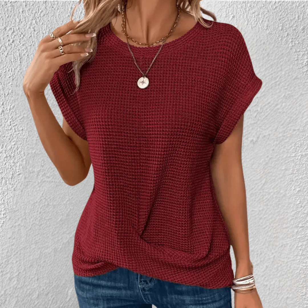 Women’s Waffle Knit Tummy Control Top