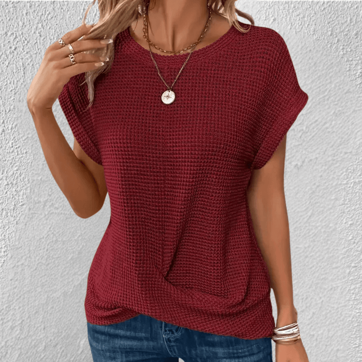 Women’s Waffle Knit Tummy Control Top