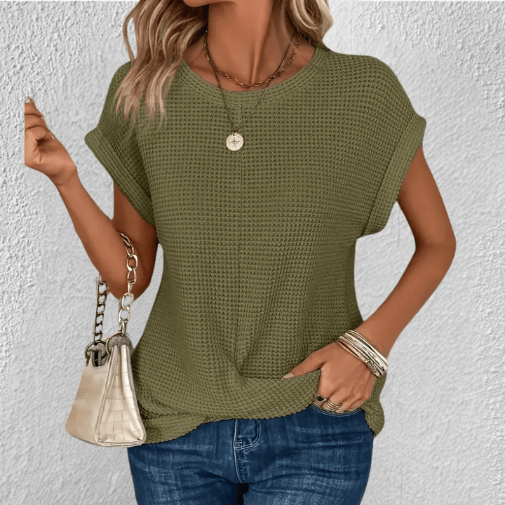 Women’s Waffle Knit Tummy Control Top