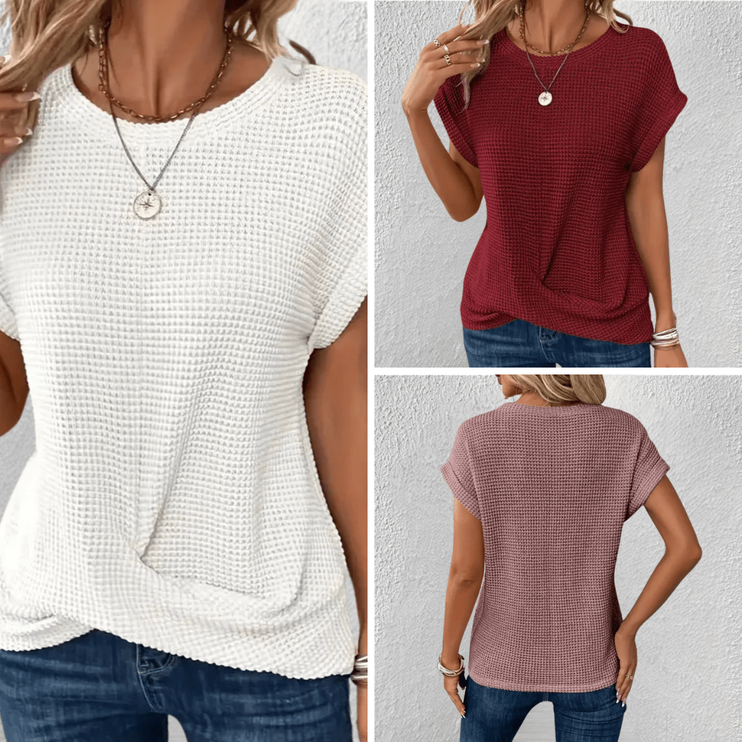 Women’s Waffle Knit Tummy Control Top