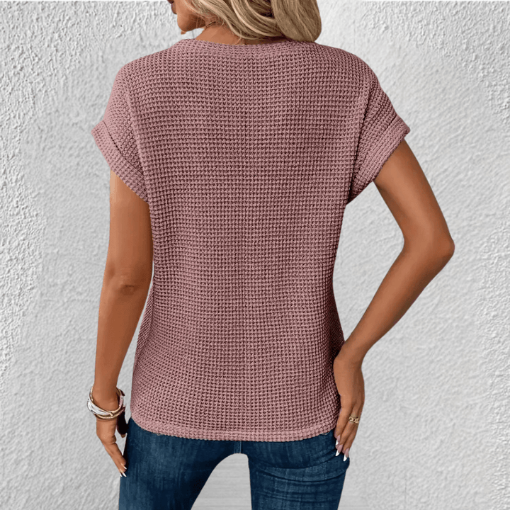 Women’s Waffle Knit Tummy Control Top