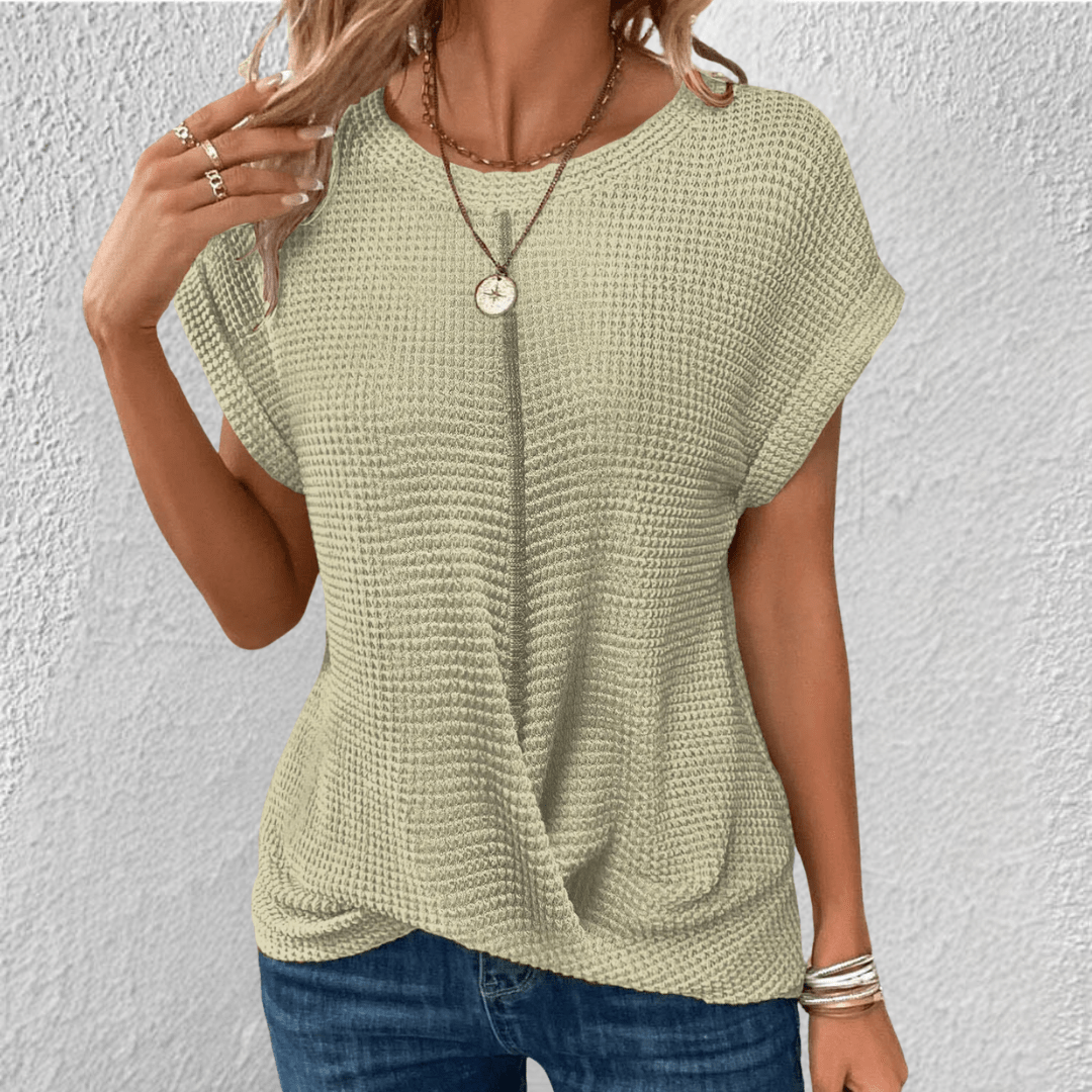 Women’s Waffle Knit Tummy Control Top