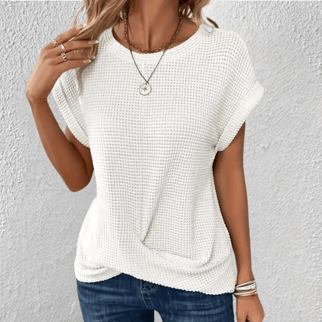 Women’s Waffle Knit Tummy Control Top