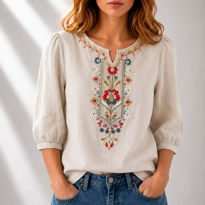 Women’s Floral Embroidered Blouse