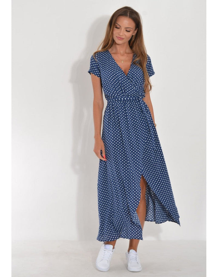 Women’s V-Neck Floral Print Dress