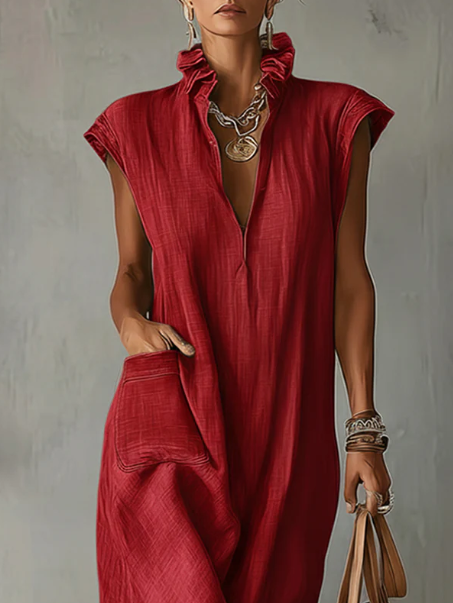 Women’s Ruffle Spring Maxi Dress