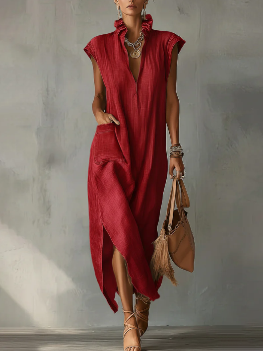 Women’s Ruffle Spring Maxi Dress