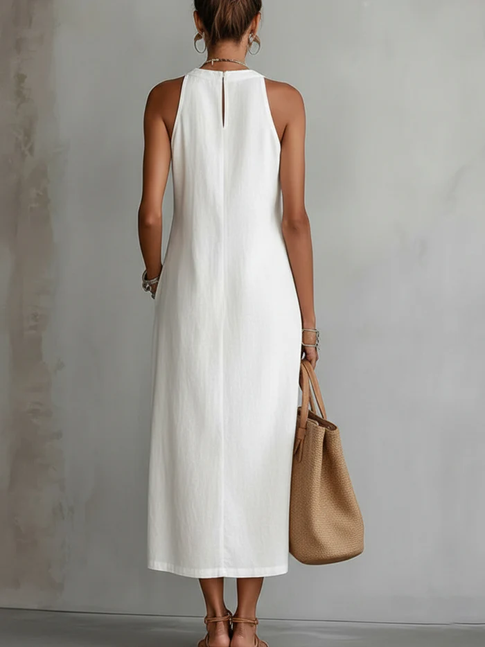 Women’s Sleeveless Midi Cocktail Dress