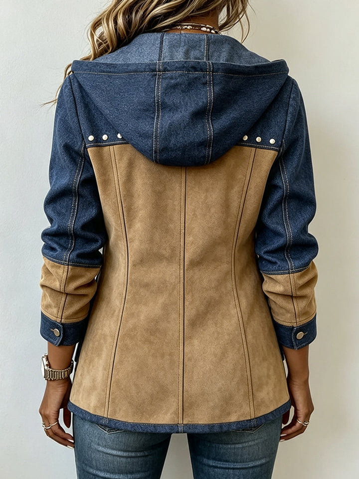 Women’s Patchwork Hooded Jacket