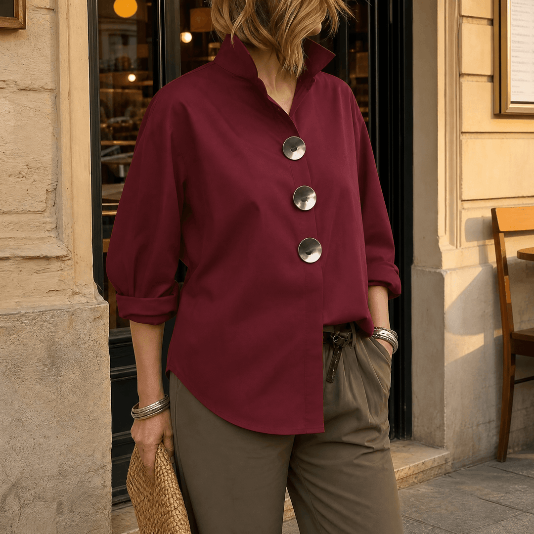 Women’s Statement Button Down Blouse