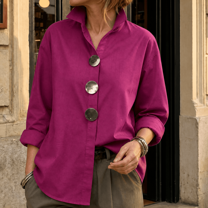 Women’s Statement Button Down Blouse