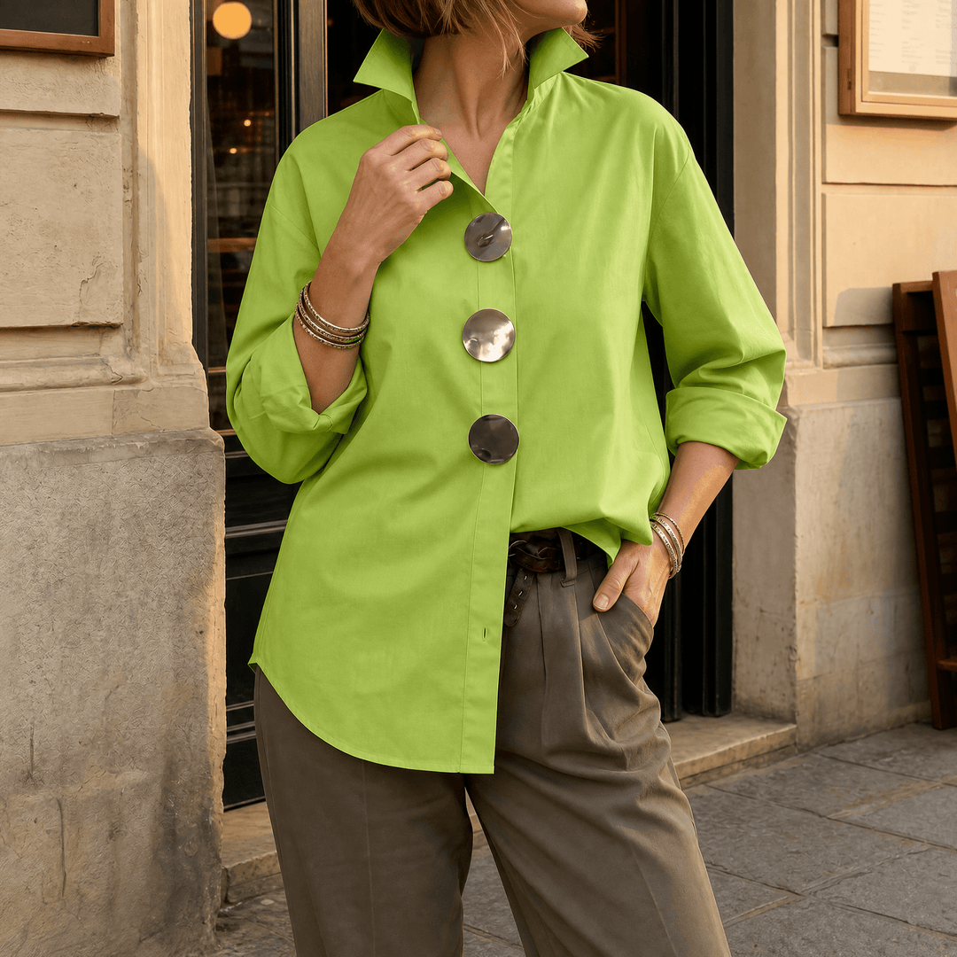 Women’s Statement Button Down Blouse