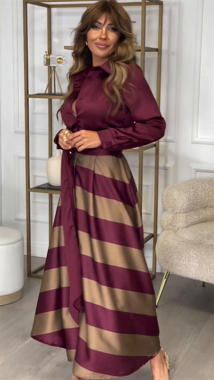 Women’s Striped Summer Maxi Dress