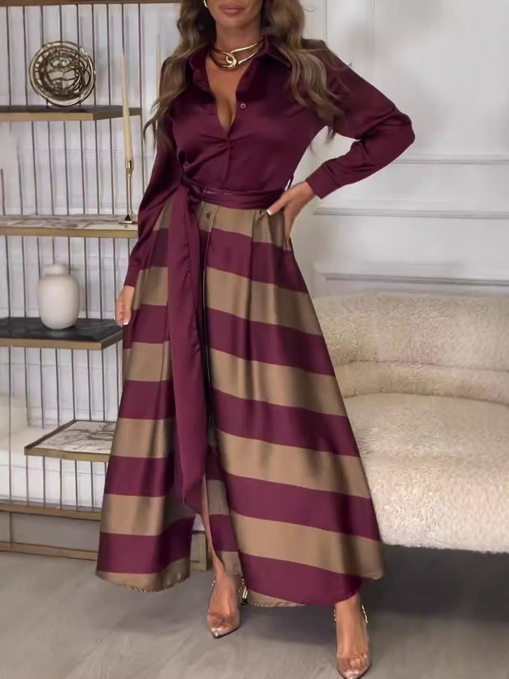 Women’s Striped Summer Maxi Dress