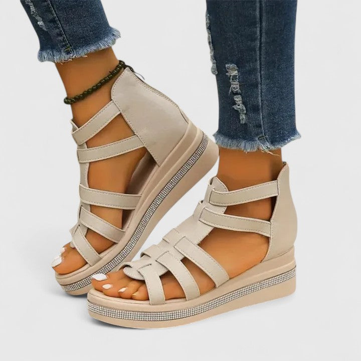 Women’s Rhinestone Comfort Slip-On Sandals
