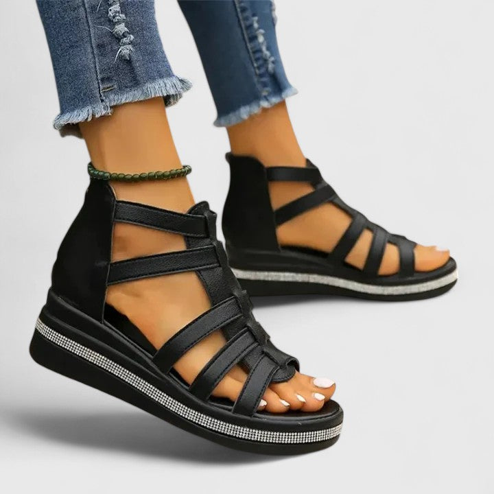 Women’s Rhinestone Comfort Slip-On Sandals