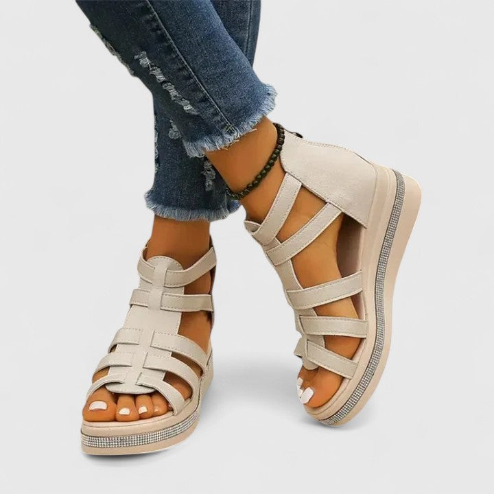 Women’s Rhinestone Comfort Slip-On Sandals