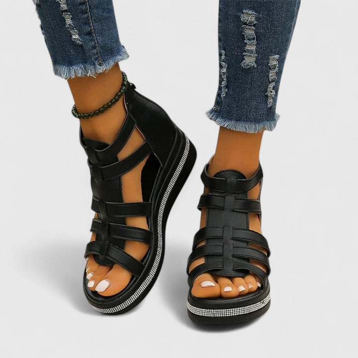 Women’s Rhinestone Comfort Slip-On Sandals