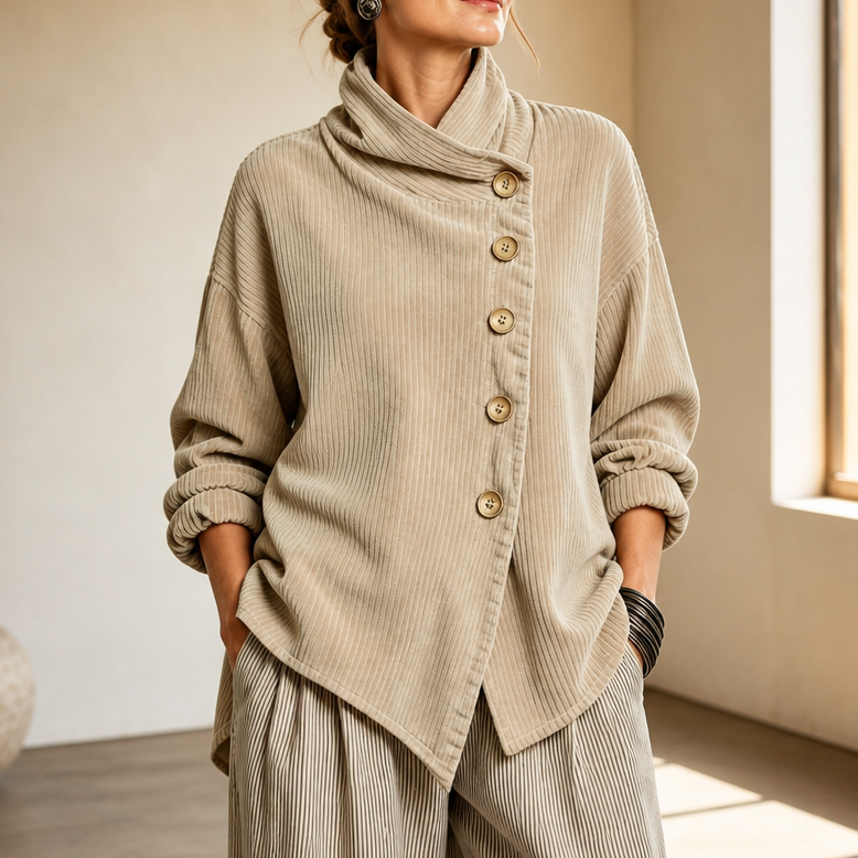 Women’s Asymmetric Ribbed Top