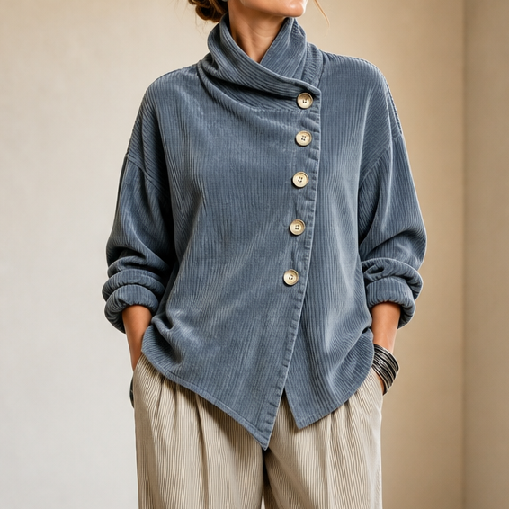 Women’s Asymmetric Ribbed Top